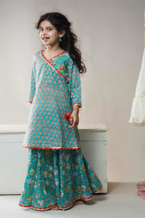 Buy Glorious WSK41 Bondi Blue Kids Skirt Set Online | Kessa