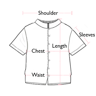 Half Sleeves Kids Shirt Size Chart Instruction Final Pic | Kessa