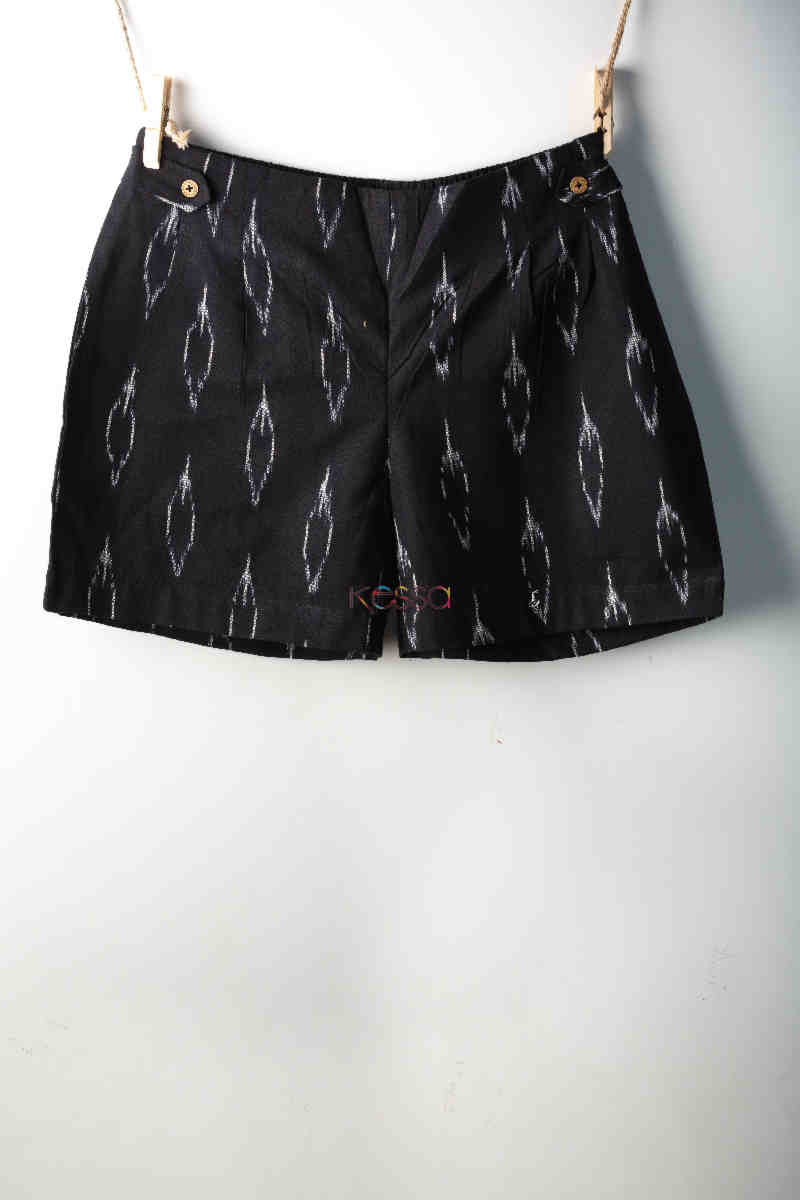 Buy Irresistible WSS08 Black Printed Shorts Online | Kessa
