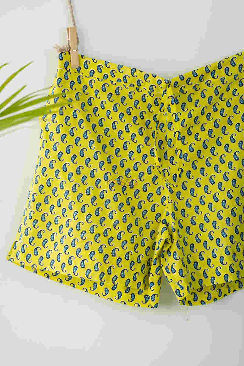 Buy Buddha Gold Yellow Shorts AVS09 Online | KESSA.com
