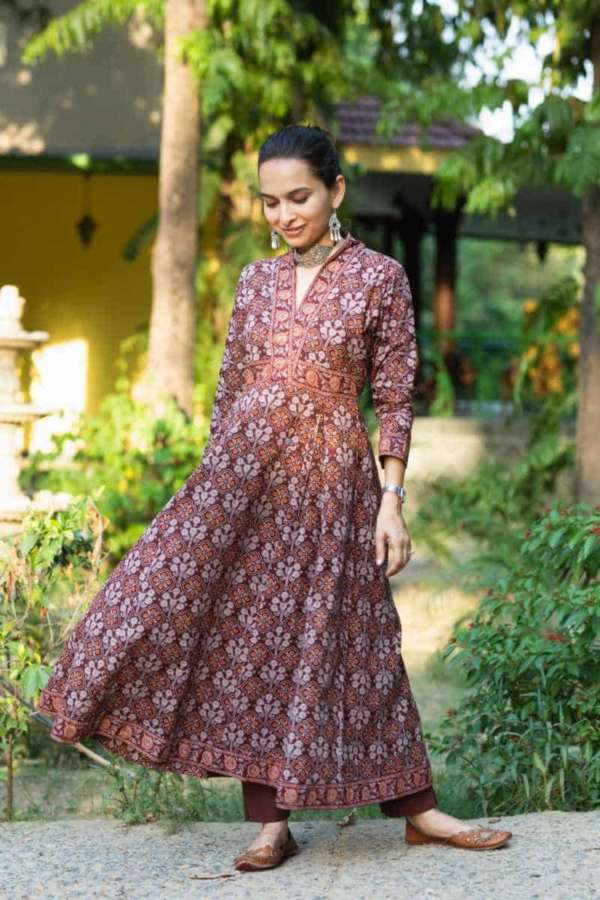 Buy Remarkable AVDAF184 Tajia Cotton A-line Kurta/Dress Online | Kessa